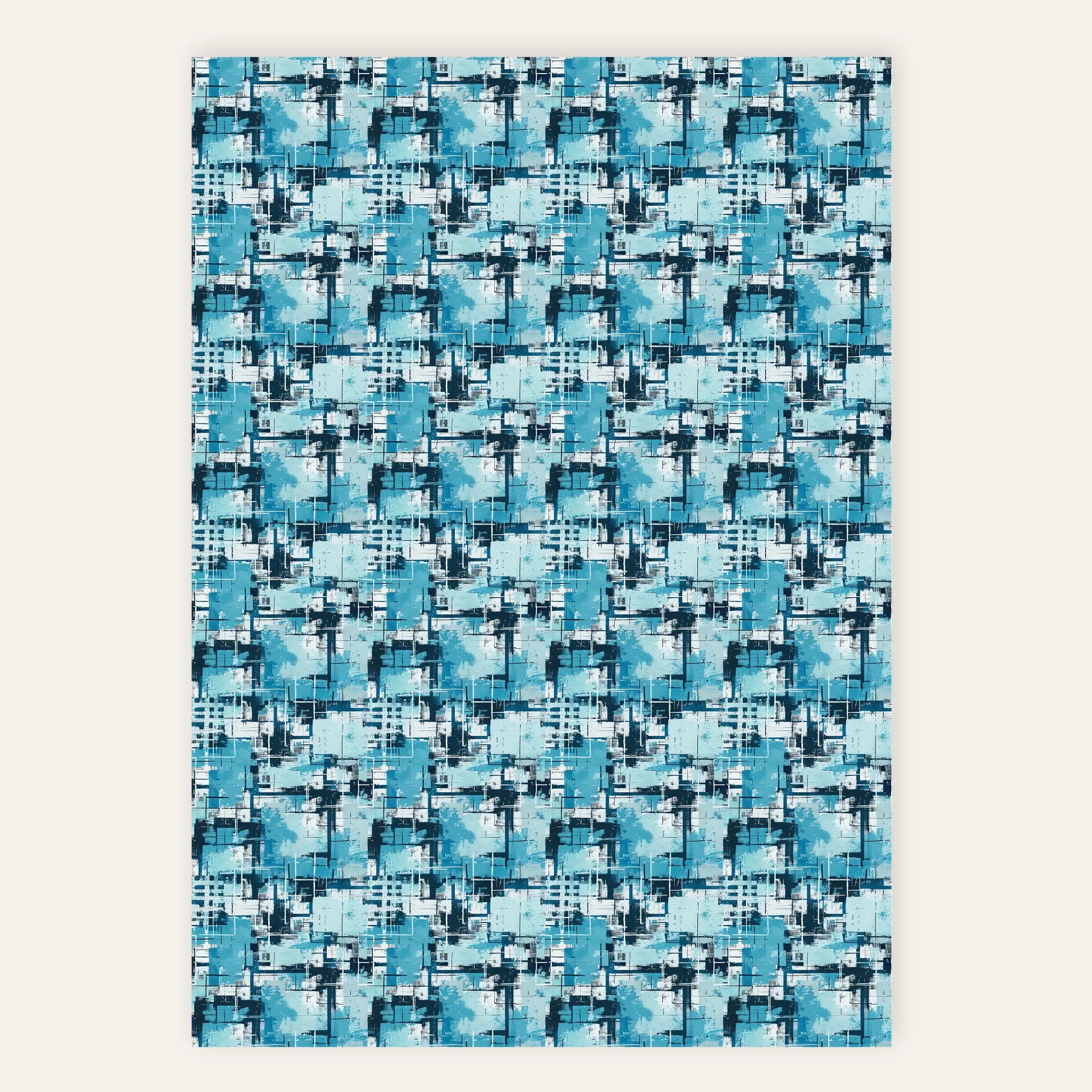Arctic Static - Polyester Canvas Print