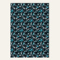 Cyan Fracture – Polyester Canvas Print