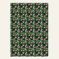 Emerald Interference – Polyester Canvas Print