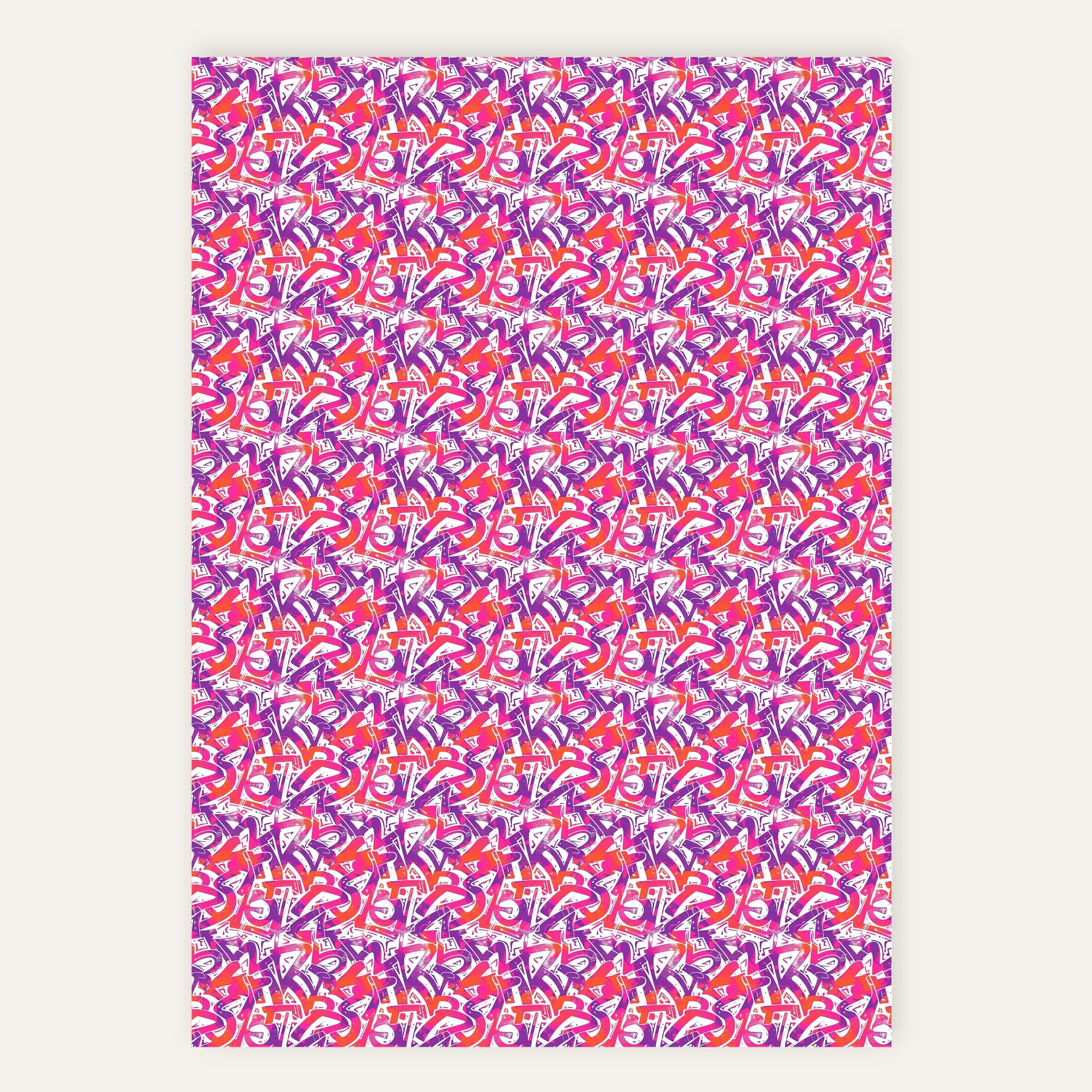 Fuchsia Frequency – Polyester Canvas Print