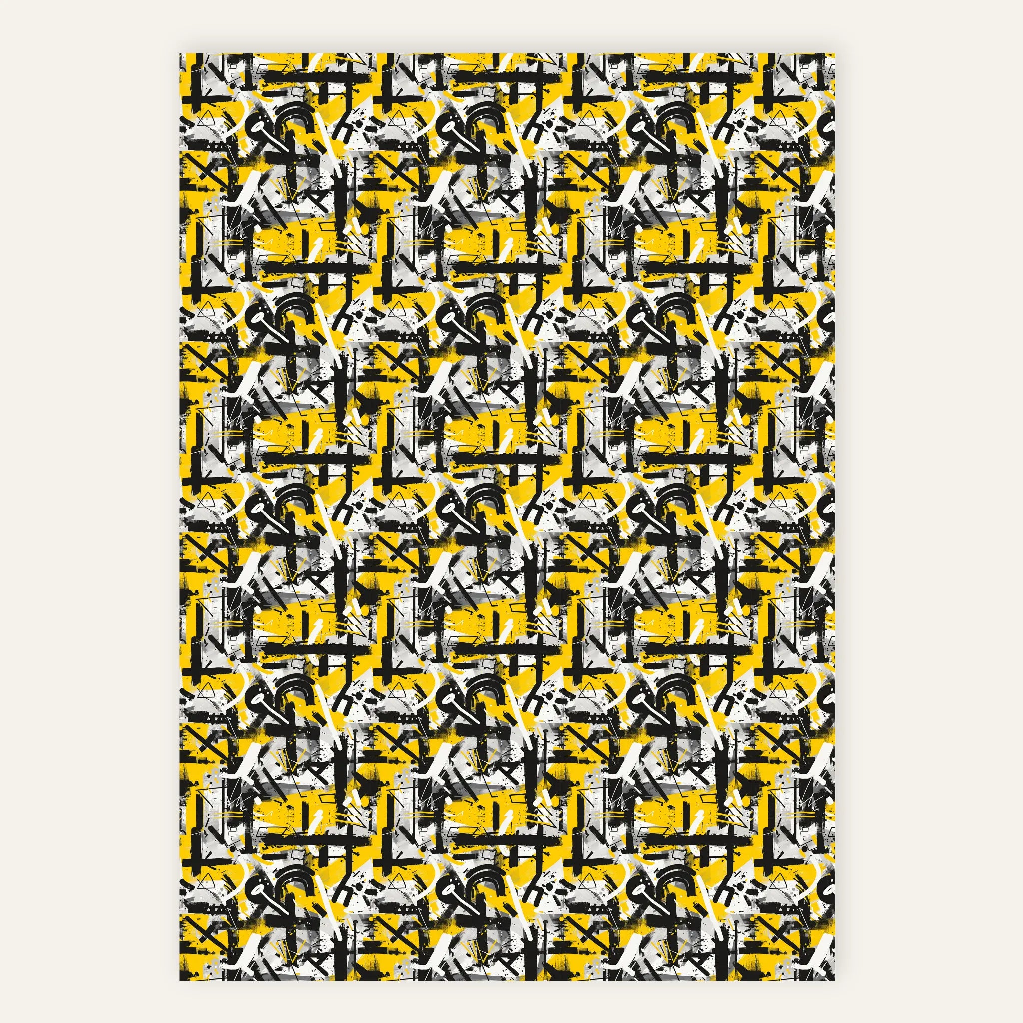 Hazard Static – Polyester Canvas Print